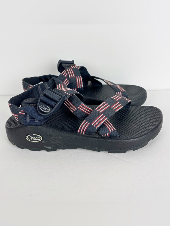 Chaco Other - Chaco Z/1 Classic Sandals Men’s 7 Blue Red White Flag Athletic Outdoor Hiking